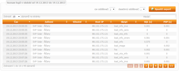 Seznam logů