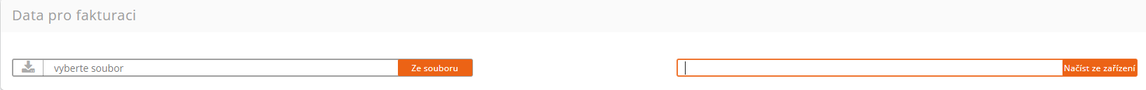 Data pro fakturaci